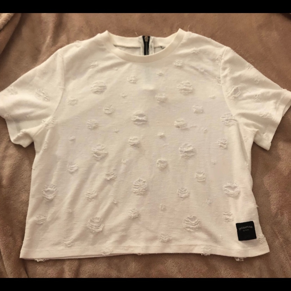 sixth june white crop top💵